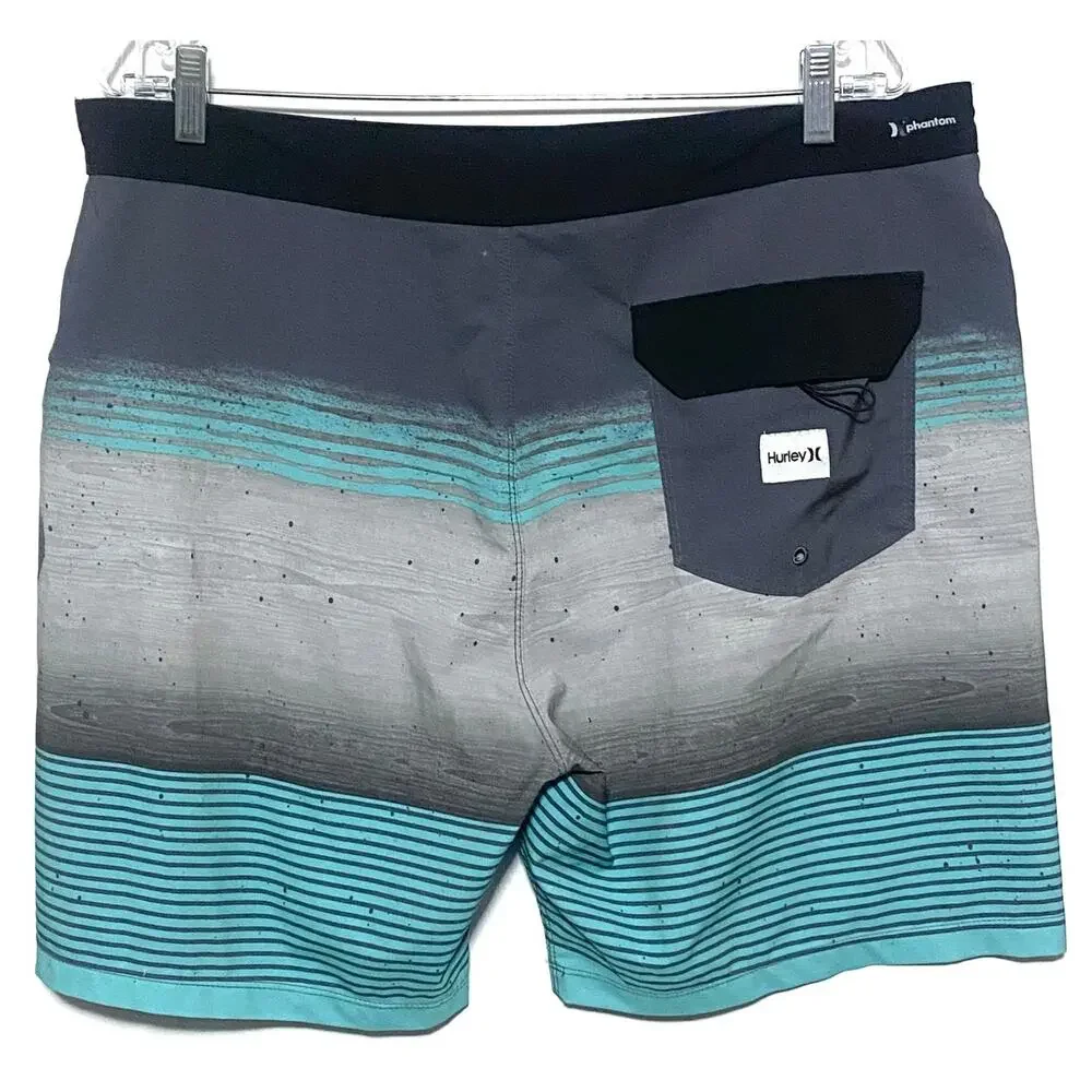 Hurley Phantom Overspray Swim Board Shorts Men 36 Summer Beach Surf Vacation Y2K